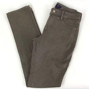 NYDJ Women 4 Legging Pant Brown Skinny Leg Stretch